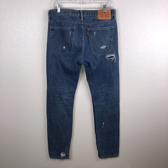 Levi’s 32 x 32 510 skinny distressed rip jean - Picture 4 of 5